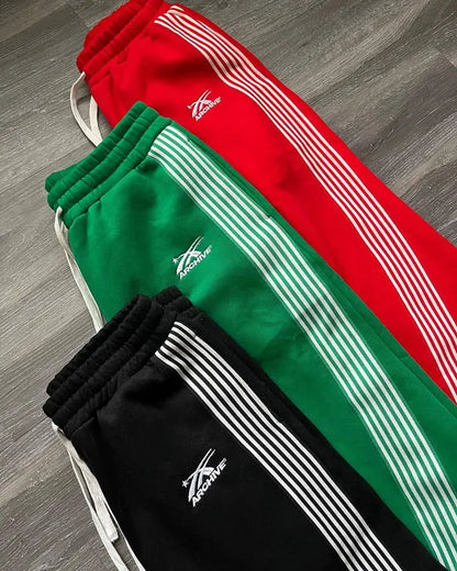 STRIPED Y2K SWEATS